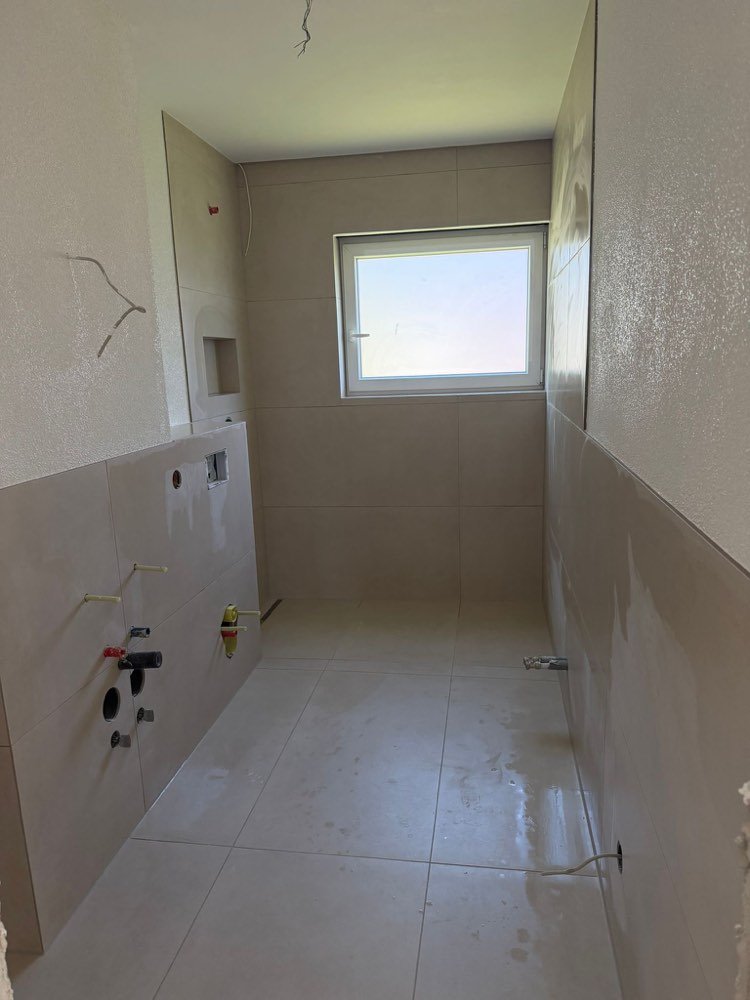 Badezimmer im Rohbau